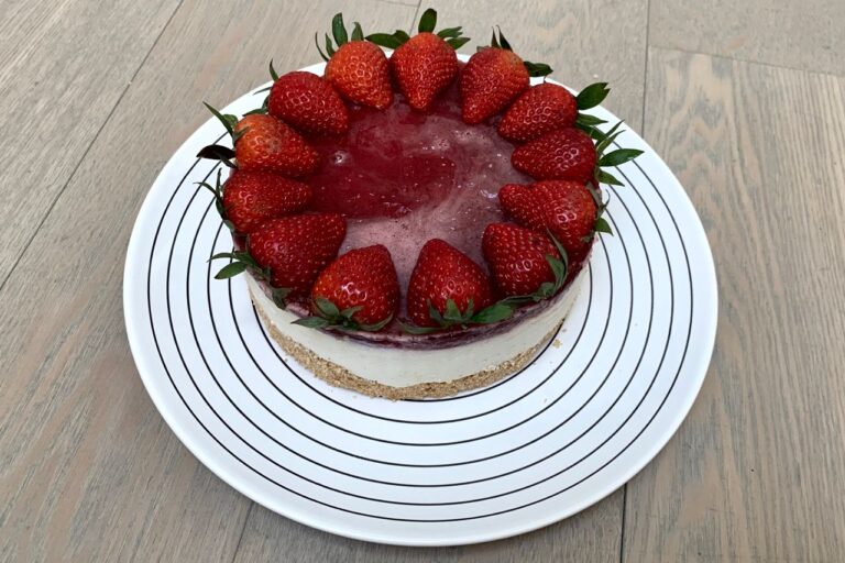 Cheesecake med jordbær